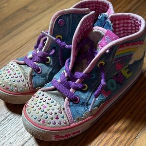 Kids light up (they work) Twinkle Toe Hightops - Multicolor